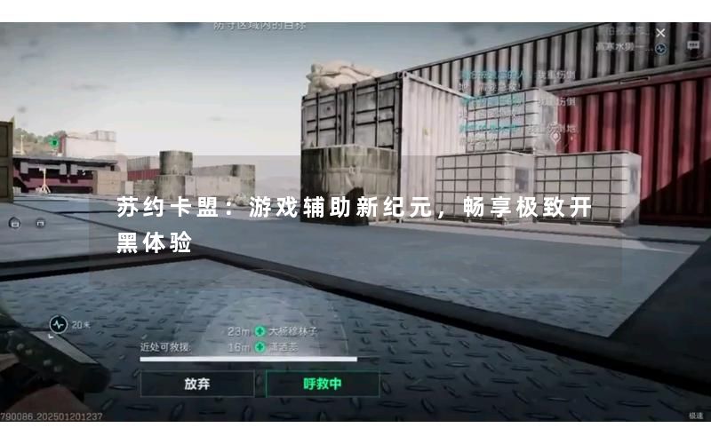 苏约卡盟:游戏辅助新纪元,畅享极致开黑体验 苏约卡盟:游戏辅助新纪元,畅享极致开黑体验