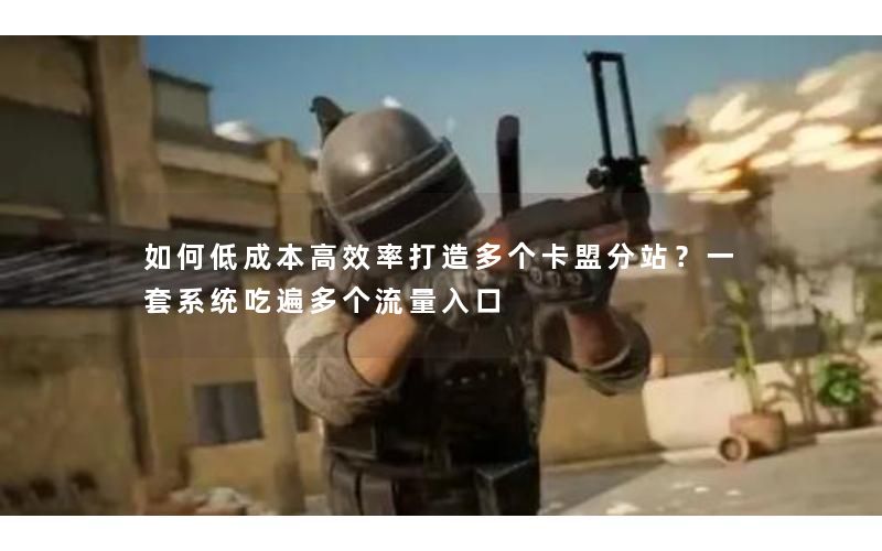 如何低成本高效率打造多个卡盟分站？一套系统吃遍多个流量入